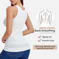 thumbnail image 3 of Vaslanda Women Shapewear Tank Tops with Built-in Bra Pads Seamless Tummy Control Cami Shaper Camisoles Undershirt, 3 of 7