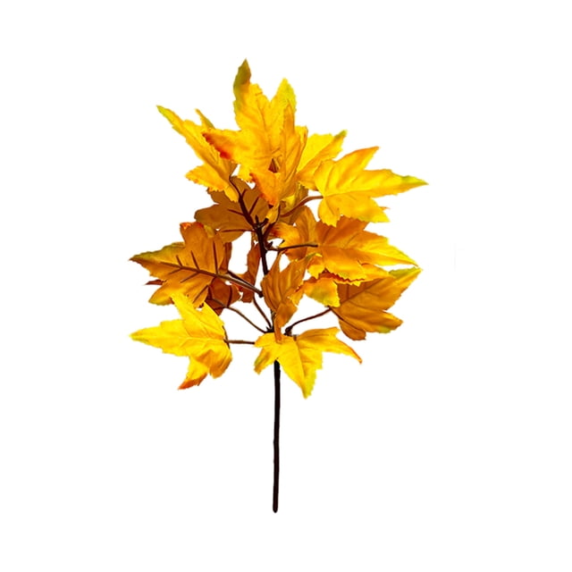 COM1950s Thanksgiving Decorations for Table, Thanksgiving Autumning Fluffies Maple Leafs Branch Decoration, Thanksgiving Decorations Table Decor