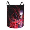 thumbnail image 2 of Jujutsu Anime Kaise Laundry Hamper Circular Laundrys Basket Waterproof Foldable Storage Clothes Bag For Home Bathroom, 2 of 8