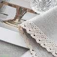 thumbnail image 4 of QTOCIO Nappe en Coton et Lin Tissu Anti-Rides Lavable pour Décoration de Table de Cuisine, 4 of 9