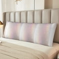 thumbnail image 2 of Naloa Glitter Light Pearl Body Pillow Cover, Pillowcases with Hidden Zipper Breathable Long Pillow Case (Pillows are not included,20x54 inch), 2 of 7