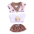 thumbnail image 2 of Camiseta para Muñeca Perfecl 15cm Abrigo y Pantalones Cortos 3 Piezas, 2 of 8