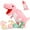 Pink-Dinosaur, variant on MorisMos 23.6" Stuffed Dinosaur Toy Mommy Dinosaur Plush with 3 Baby Stuffed Dinosaur Toys