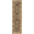 thumbnail image 5 of SAFAVIEH Antiquity Langston Floral Bordered Wool Area Rug, Blue/Ivory, 6' x 6' Square, 5 of 10