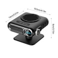 thumbnail image 3 of Birdeem 12V Car Heater with Digital Display, Portable Auto Defroster Fast Heating, 360° Rotatable Car Defogger for Windshield, Plug-in Car Heater Fan for Winter Warmth, 3 of 6