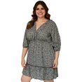 thumbnail image 2 of Vestido Talla extra Roman Fashion 4284 negro flor 42, 2 of 6