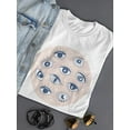 thumbnail image 3 of Eye Moon Shaped T-Shirt Women -Image by Shutterstock, Female Large, 3 of 4
