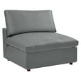 thumbnail image 4 of Modway Commix Down Filled Overstuffed Vegan Leather 3-Seater Sofa in Gray, 4 of 10