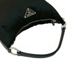 thumbnail image 4 of Pre-Owned PRADA Triangle Logo Plate Nylon Saffiano Leather Handbag Mini Tote Bag Black 32109, 4 of 10