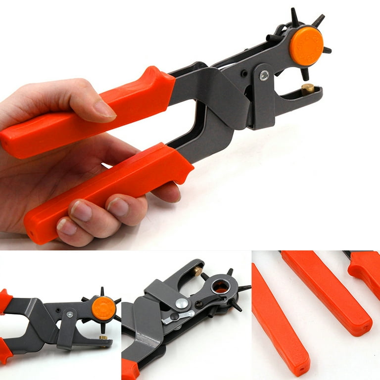Heavy-Duty Multi-Size Leather Hole Punch Tool