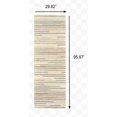 thumbnail image 3 of 3â€™ x 8â€™ Beige and Gray Eclectic LinesRunner Rug, 3 of 3