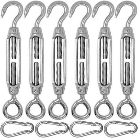 

Set of 6 Stainless Steel Hook & Eye Rope Tensioner Tensioner
