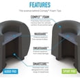thumbnail image 4 of Comply Premium Replacement Earphone Tips Variety Pack, Black, 4 of 5