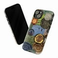 thumbnail image 3 of Spiral Collage Phone Case, Abstract Earth Tones Fossil Crop Circle Art Cover for iPhone 17 16 15 14 13 12 11 Plus Pro Max Mini, 3 of 6