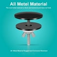 thumbnail image 4 of NOGIS 2pcs Kitchen Sink Hole Covers, 2" Black Sink Hole Cap Stainless Steel Faucet Hole Cover Black Stopper Hole Cover for Sink Tap Hole Plug (Black), 4 of 7