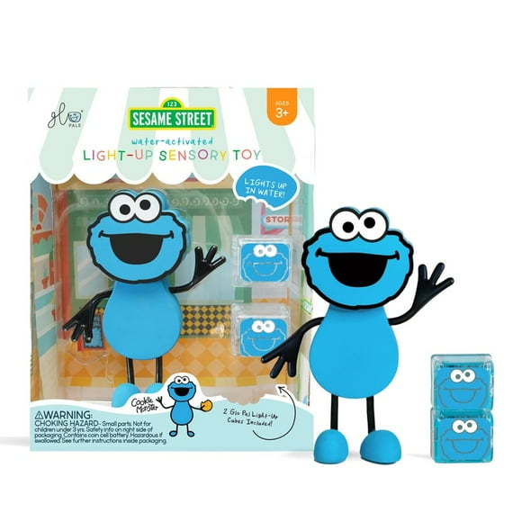 Glo Pals Sesame Street Light-Up Bath Toy - Cookie Monster