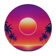 thumbnail image 4 of PIKWEEK Tablecloth on Big Island Anaehoomalu Bay Ocean Romantic Resort Decorative Square Accent Mauve Black Round Table Cover White, 4 of 8
