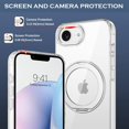 thumbnail image 3 of KOMI [360° Rotatable Stand Magnetic Ring for iPhone 16e Case[Compatible with MagSafe][ Ultra-Clear Back] Military Drop Protection, Secure Grip, TPU Bumper Slim Cover with Kickstand- Clear, 3 of 8