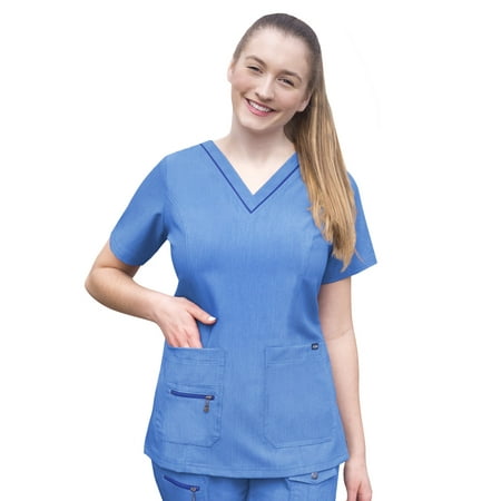 

Adar Pro Scrubs For Women - Elevated V-Neck Scrub Top