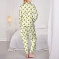 thumbnail image 3 of Bingfone Womens Pajama Sets Corn Print,Long Sleeve Loungewear Pajamas Set-Medium, 3 of 8