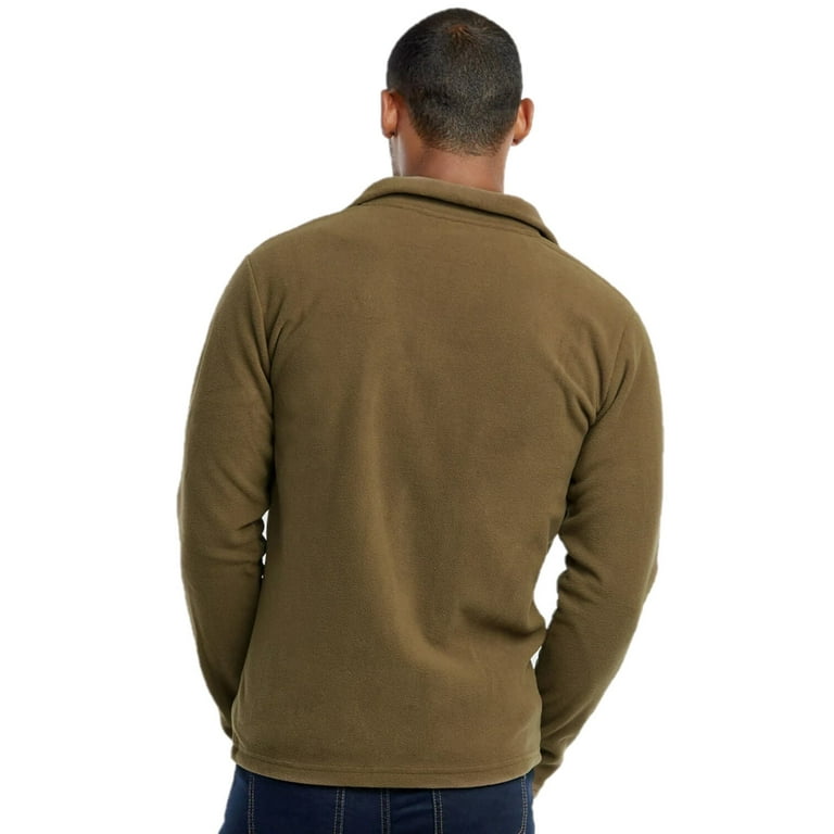 Men's Navy 2XL Full-Zip Polar Fleece Jacket, Soft and Warm