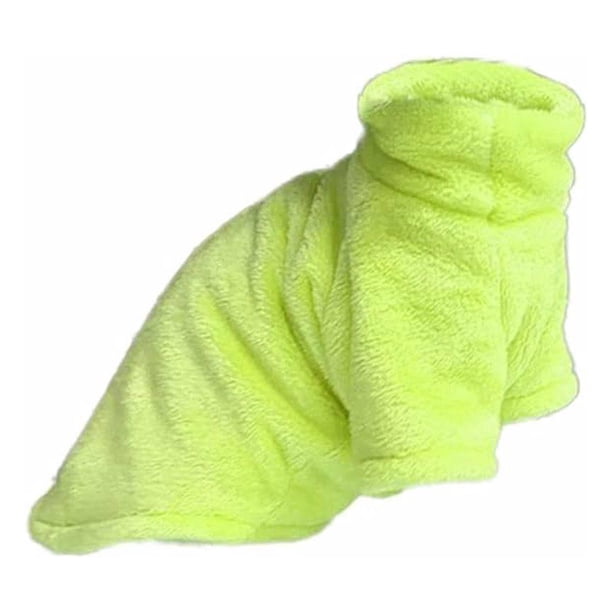 Billuyoard Winter Essentials Sudadera con capucha para gato sin pelo, abrigo de invierno cálido y cómodo para gatito, fácil de limpiar Ropa para mascotas Verde claro XXL