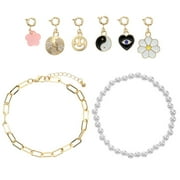 FAF, INC Holiday Gifting Girl's Charm Bracelet Set, 8 Pieces