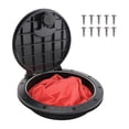 thumbnail image 1 of 6Inch Deck Plate Kit Kayak Deck Hatch with Storage Bag for Kayak Boat Fishing Rigging Black, 1 of 6