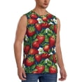 thumbnail image 2 of Bingfone Strawberry2 Pattern Men's Tank Tops Workout Sleeveless Tee Shirts Running Beach Tanks for Men-Large, 2 of 8