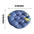 thumbnail image 3 of JingChun 1Pc Round Thicken Cloth Seat Cushion, Solid Color Chair Pads Booster Floor Cushion Tatami Pillow Cotton Filling Pad for office Patio Home Outdoor Dia 15 in, 3 of 6