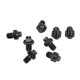 thumbnail image 2 of Juego de tornillos antideslizantes M4 x 5 mm para una mejor tracción, 8 clavijas de pedal de titanio para bicicleta de montaña, color negro, 2 of 8