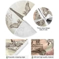 thumbnail image 2 of FMSHPON Paris Tower Xmas Christmas Tree Skirt Stand Mat for Holiday Party Decoration Indoor Outdoor 36 inches, 2 of 6