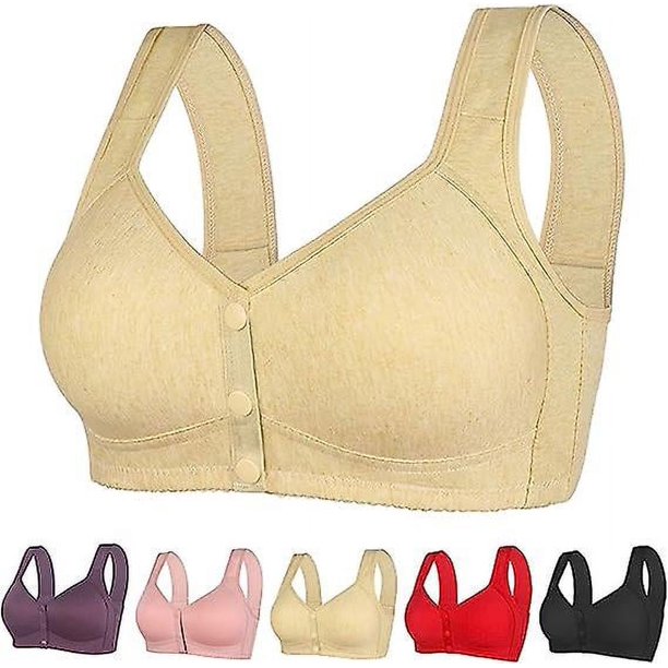 Sujetador Daisy con cierre frontal, sujetador Daisy para mujer, sujetadores con botones a presión en la parte delantera, sin aros, Push Up, sujetador deportivo Push Up de alto soporte