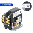 thumbnail image 2 of Contactor de motor Carrier HVAC, 24 V CA, 40 A, bobina, 2 polos, relés de repuesto compatibles con PC240A, aire acondicionado, bomba de calor, 2 of 5