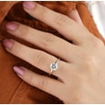 thumbnail image 2 of Dash Jewel 14k White Gold Plated Wedding Ring - 2 Ct Round Cut VVS1/D Lab Created Simulated Diamond Women's Engagement Ring - Simple Solitaire Wedding Ring - A Perfect Gift for Her Special Day, 2 of 2