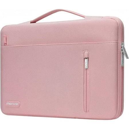 Mosiso 13-13.3 inch Laptop Sleeve Bag for MacBook Pro 14 2023-2021 A2779 M2 A2442 M1, 360 Protective NoteBook Sleeve Carrying Case for HP Acer Lenovo Dell, Pink