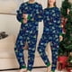 thumbnail image 5 of Traje de Navidad cálido para padres e hijos, costura con estampado de dinosaurio, ropa para el hogar, pijama, pantalones de manga larga, conjunto de dos piezas (papá) Fridja nalpqowj26021, 5 of 5