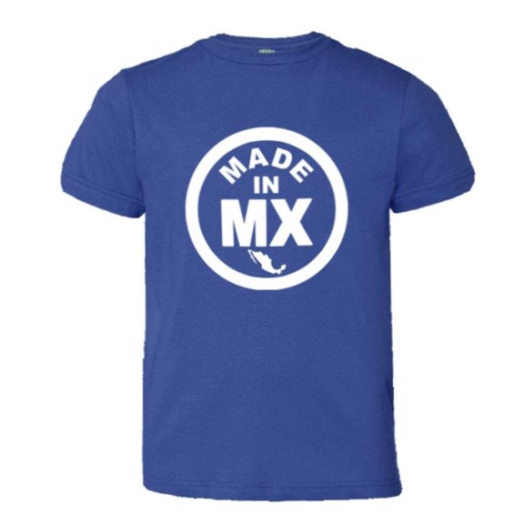 PleaseMeTeesâ„¢ Youth Hecho Born Made In Mexico MX Logo Label HQ Tee