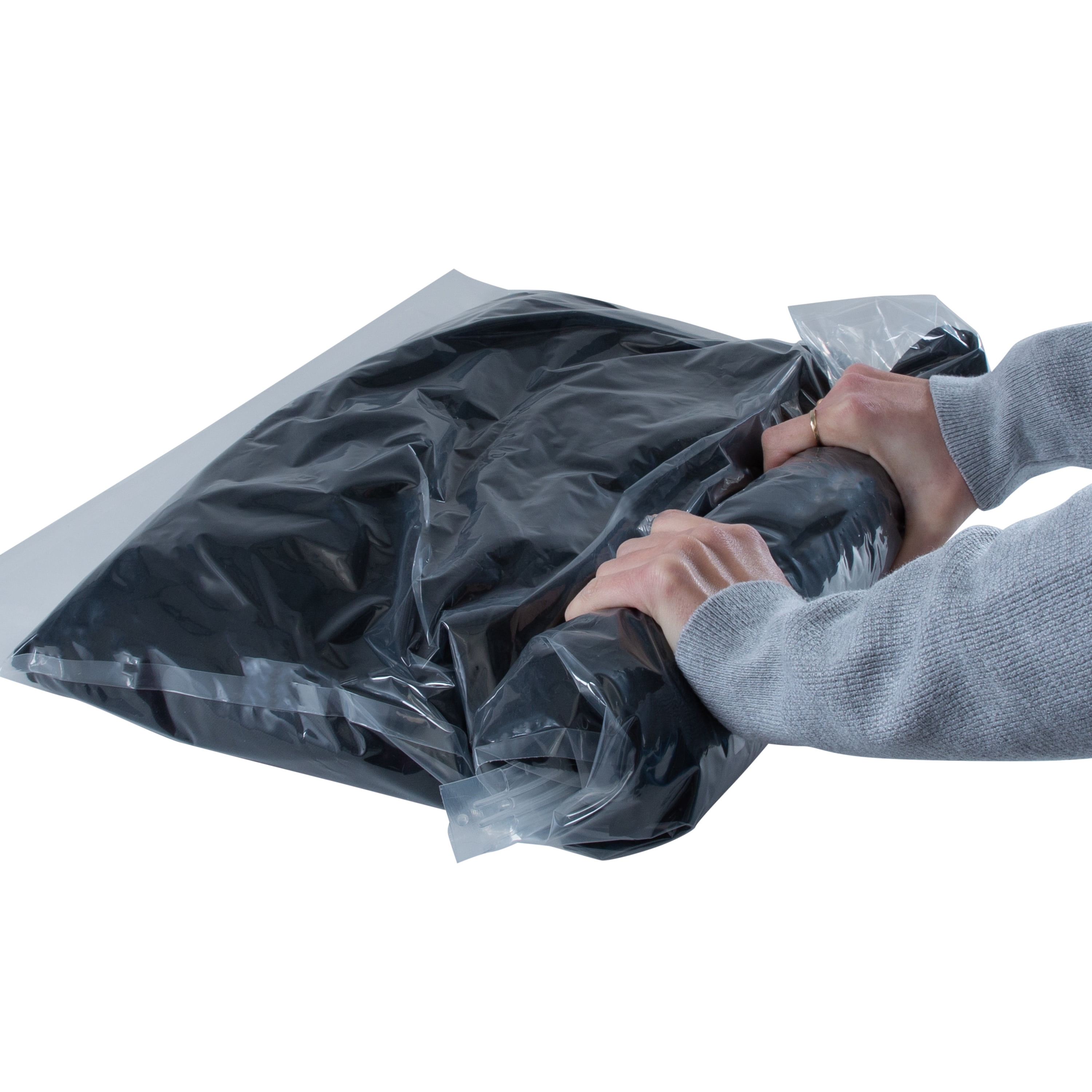G-Force Deluxe 8 Piece Roll & Pack Compression Bags in Clear