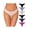 Multicolored 1 - 6 Pack, variant on Invisible Panties Womens Thongs No Show Seamless Underwear G-String Cotton Thongs Large