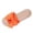 Orange, variant on Flat Sandals for Women Platform Open Toe Slip-On Summer Beach Vacation Sandals Comfort Walking Slides, White Size 7