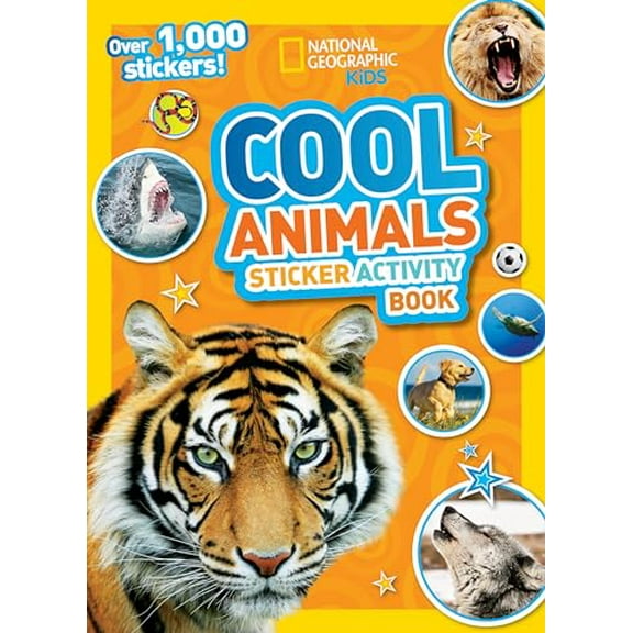 Pre-Owned National Geographic Kids Cool Animals Sticker Activity Book: Over 1,000 stickers! (National Geographic Sticker Activity Book) Paperback