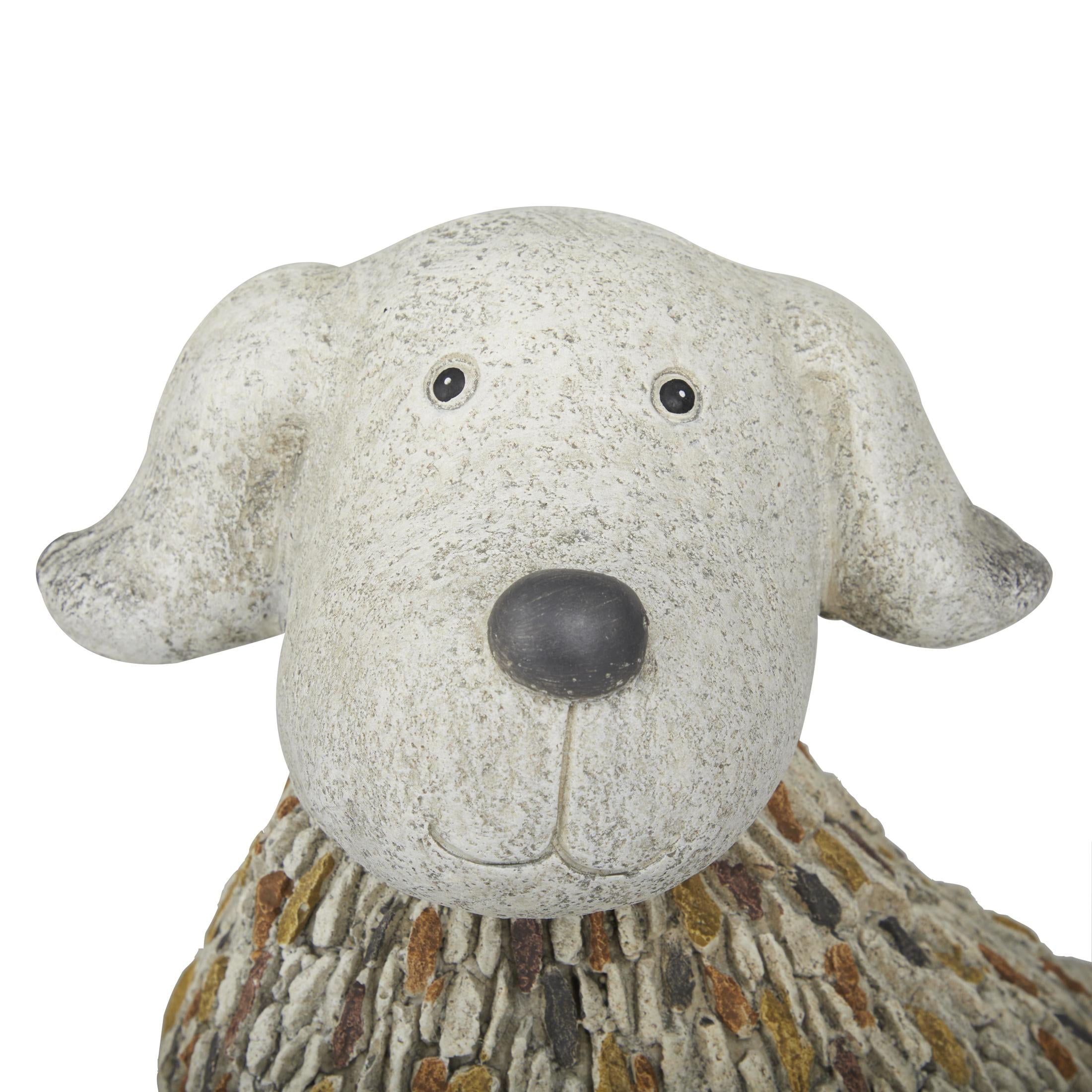 DecMode 12" Indoor Outdoor Dog Garden Sculpture