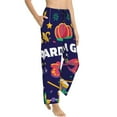 thumbnail image 2 of Kll Womens Happy Mardi Gras Print Pajama Pants Soft Pajama Bottoms For Women Cozy Lounge Pants, 2 of 9