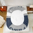 thumbnail image 5 of jejeloiu Rugby Ball Helmet Full Size Sheets,Gray Deepblue Bed Sheets For Football Gamer 4 Pieces, 5 of 7