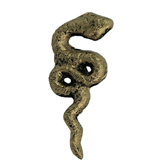 Zeckos Set of 6 Gold Gothic Snake Drawer Pulls - 2.25" x 1" - Cabinet Decor