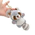 thumbnail image 6 of Twinkseal Stuffed Raccoon Raccoon Keychain 3d Eyes Lovely Long Tail Raccoon Plushies Ornament Soft Stuffed for Key Ring Pendant Backpack Decoration Girls Gift, 6 of 8