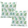 thumbnail image 1 of Funda de almohada cuadrada para sofá cama, 2 uds., funda de almohada con elemento de jardín, 1 of 5