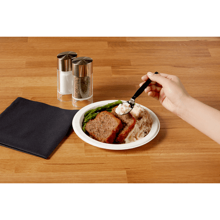 Dixie 6" Heavy-Weight Plastic Teaspoon, TH517, Black, 1,000 Count