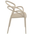 thumbnail image 2 of Compamia Mila Fauteuil de Salle à Manger avec Accoudoirs, Taupe, 2 of 10